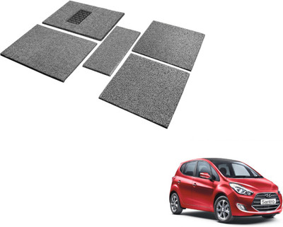 Auto Hub PVC (Polyvinyl Chloride), Plastic Standard Mat For  Hyundai Santro(Black, Grey)