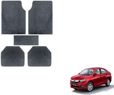 Auto Hub PVC (Polyvinyl Chloride), Plastic Standard Mat For  Honda Amaze(Grey)
