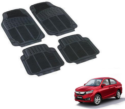 Auto Hub PVC (Polyvinyl Chloride) Standard Mat For  Honda Amaze(Black)