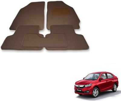 Auto Hub Fabric Standard Mat For  Honda Amaze(Beige)