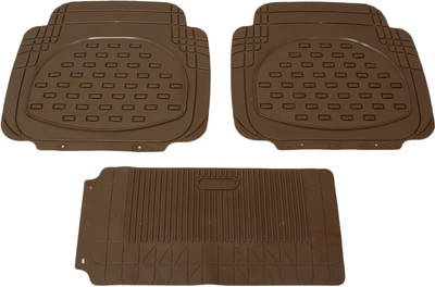 Auto Hub PVC (Polyvinyl Chloride), Rubber Standard Mat For  Universal For Car(Beige)