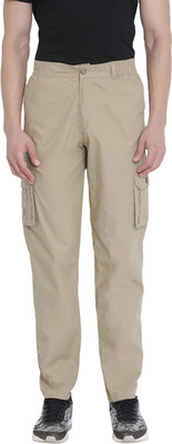 0-DEGREE Relaxed Men Beige Trousers