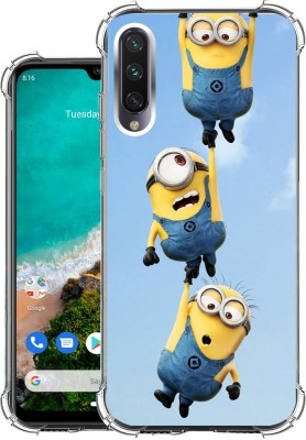 SNAZZY Back Cover for Mi A3(Blue, Shock Proof, Silicon, Pack of: 1)