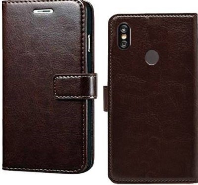 Wynhard Flip Cover for Mi Redmi Note 6 Pro(Brown, Shock Proof, Pack of: 1)