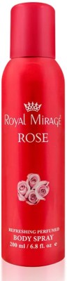 ROYAL MIRAGE Body Spray Rose Body Spray  -  For Men & Women(200 ml)