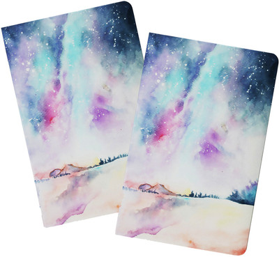 Lauret Blanc Combo A5 Unruled Notebook Diary- 160 Plain pages, Paperback. Pack of 2 A5 Diary Unruled 160 Pages(Multicolor)