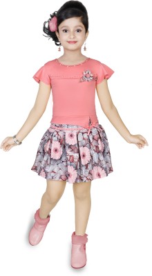 ZADMUS Girls Party(Festive) Top Skirt(Pink)