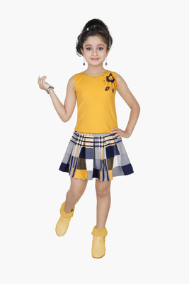 ZADMUS Girls Party(Festive) Top Skirt(Yellow)