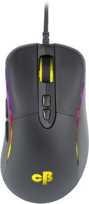 Cosmic Byte Alpha 5000DPI 7 Buttons, PMW3325 Sensor, Spectra RGB Wired Optical Gaming Mouse(USB 2.0, Black)