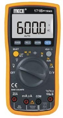 Meco RP1719 Digital Multimeter(Yellow, Black 6000 Counts)