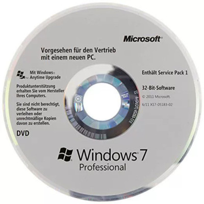 Microsoft Windows 7 Professional OEM SP1 64 Bit(DVD)