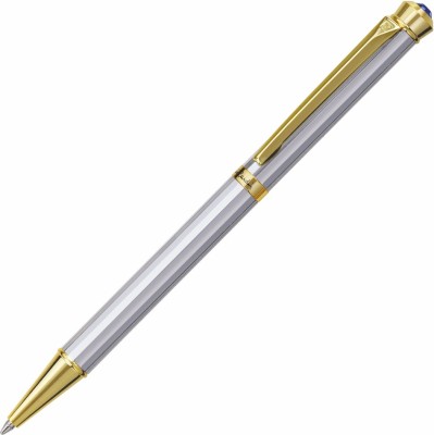PIERRE CARDIN Cristal White Gold Ball Pen(Blue)