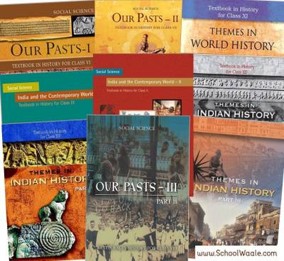 NCERT History Books Set Class 6 To 12 (English Medium - Binded Books)