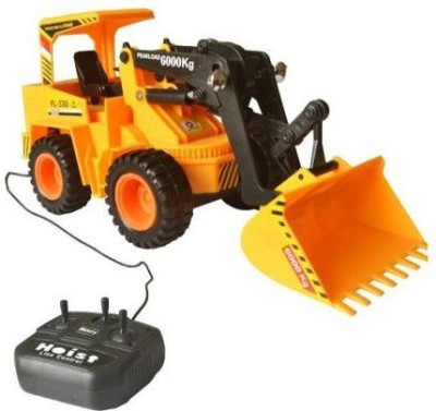 DRR TELESERVICES Remote Control Battery Operated JCB Crane Truck Toy (Yellow)(Yellow)