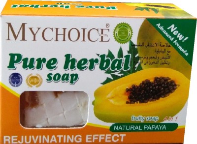 My Choice Pure Herbal Papaya Soap For Moisturizing and Fairness(100 g)