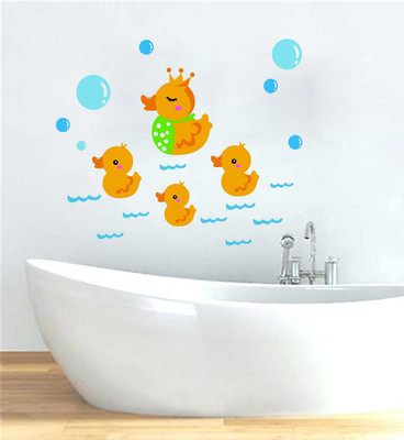 Littlebuds 80 cm Duck Removable Sticker(Pack of 1)