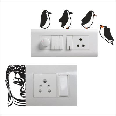 Saiii Designs 15 cm Light Switch Sticker Self Adhesive Sticker(Pack of 1)