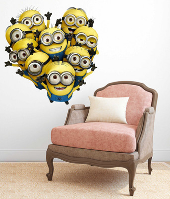Wallzone 50 cm Minions Removable Sticker(Pack of 1)