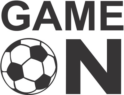 Wallzone 50 cm Game On Removable Sticker(Pack of 1)
