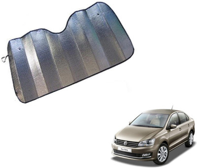 MOCKHE Dashboard Sun Shade For Volkswagen Vento(Silver)