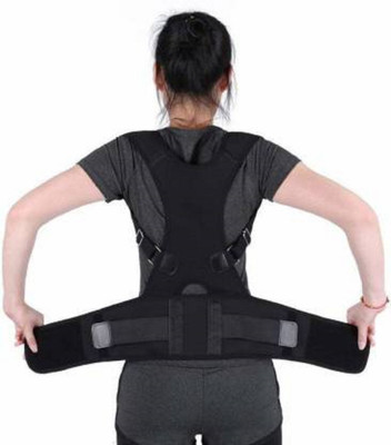 baluda Real Doctors Plus Posture Support BELT Back & Abdomen Support AQ97 Back Support Posture Corrector(Black)