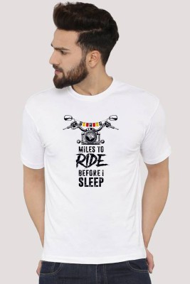 Tee Gallery Printed Men Round Neck White T-Shirt