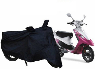 AutoRetail Two Wheeler Cover for TVS(Scooty Pep+, Black)