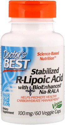 Doctor's Best R-Lipoic Acid with BioEnhanced Na-RALA, 100 mg, 60 Veggie Caps(60 No)