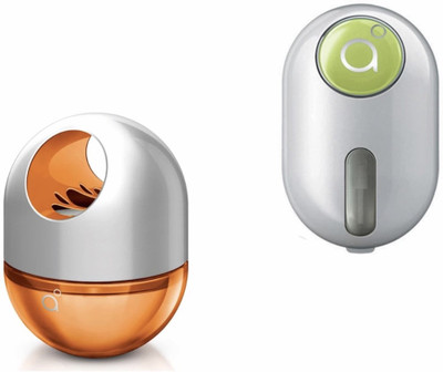 Godrej Aer Twist Bright Tangy Delight & Click Fresh Lush Green Air Freshener Gel, Refill Aer Twist & Aer Click(2 x 27.5 g)