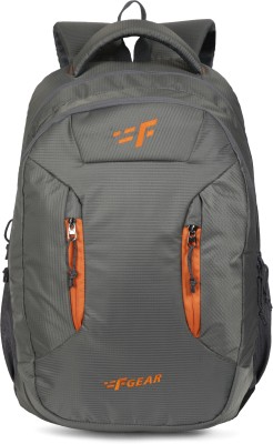 F GEAR Amigo Doby 36 L Laptop Backpack(Grey, Orange)
