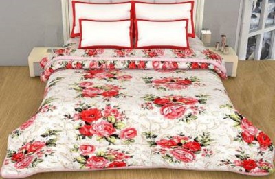 Pinkcity Forever Floral Double Dohar for  Mild Winter(Poly Cotton, Multicolor)