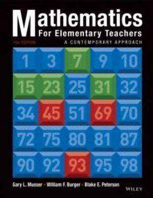 Mathematics for Elementary Teachers(English, Hardcover, Musser Gary L.)