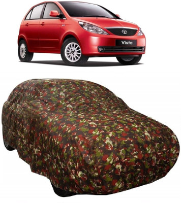 MoTRoX Car Cover For Tata Vista Tech (With Mirror Pockets)(Multicolor)