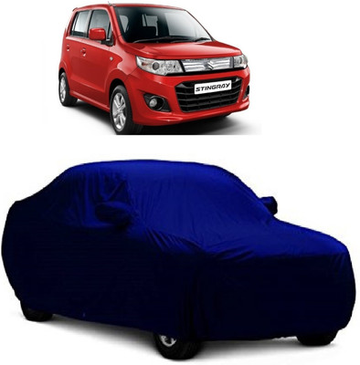 MoTRoX Car Cover For Maruti Suzuki WagonR Stingray (With Mirror Pockets)(Blue)