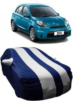 VK India Car Cover For Tata Vista (With Mirror Pockets)(White, Blue, For 2019 Models)