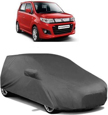 MoTRoX Car Cover For Maruti Suzuki WagonR Stingray (With Mirror Pockets)(Grey)