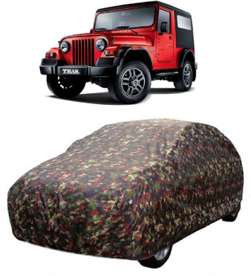 MoTRoX Car Cover For Mahindra Thar (Without Mirror Pockets)(Multicolor)