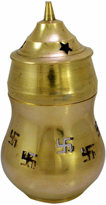 Crafting Bear Brass Table Diya(Height: 6 inch)