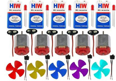 ESP Science Project Material Kit -9V Battery, Mini 4 Wing Fan, Battery Snap/Cap Educational Electronic Hobby Kit