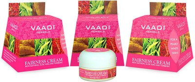 34% OFF on VAADI HERBALS Value Pack of 3 Fairness Cream - Saffron, Aloe Vera & Turmeric Extracts 34% OFF on VAADI HERBALS Value Pack of 3 Fairness Cream - Saffron, Aloe Vera & Turmeric Extracts