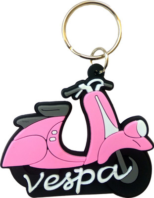 AVI Double Sided Pink Vespa Design Key Chain(Multicolor)