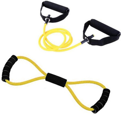 L'AVENIR Sports & Fitness Resistance Pull Rope & Band Exerciser for YOGA Resistance Tube(Yellow)