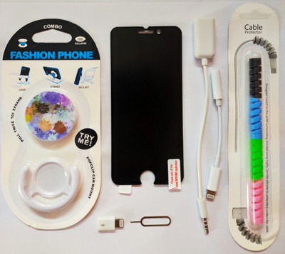 Mnenterprises Screen Guard & Protector Applicator Accessory Combo for I Phone 7 Plus(White)