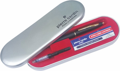 PIERRE CARDIN Kriss Japan Black Fountain Pen(Ink Color - Blue)