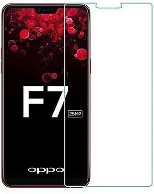 HIE POWER Tempered Glass Guard for OPPO F7(Pack of 1)