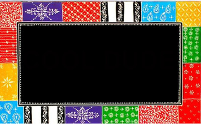 Purpledip Wooden Board: Blank With Handpainted Decorative Showpiece  -  30 cm(Wood, Multicolor)