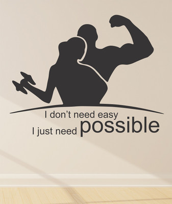 Wallzone 60 cm Possible Quotes Removable Sticker(Pack of 1)