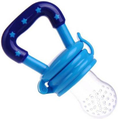 smilykid Baby's BPA-Free Silicone Food Nibbler for Fruit and Veggie Teether and Feeder(Blue)