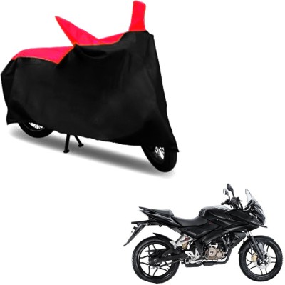 RONISH Two Wheeler Cover for Bajaj(Pulsar AS 150, Black, Red)