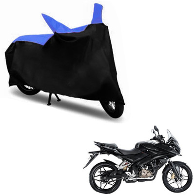 InayaAutoMotive Two Wheeler Cover for Bajaj(Pulsar AS 150, Black, Blue)